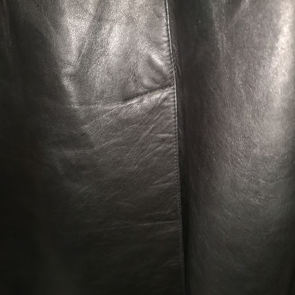 Men's 3/4 black leather coat size Medium - Picture 8 of 16